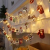 Merry Christmas! Santa Claus, led light strings, colorful lights, Christmas lights, ironwork, Christmas decorative lights, Christmas tree light strings details Picture